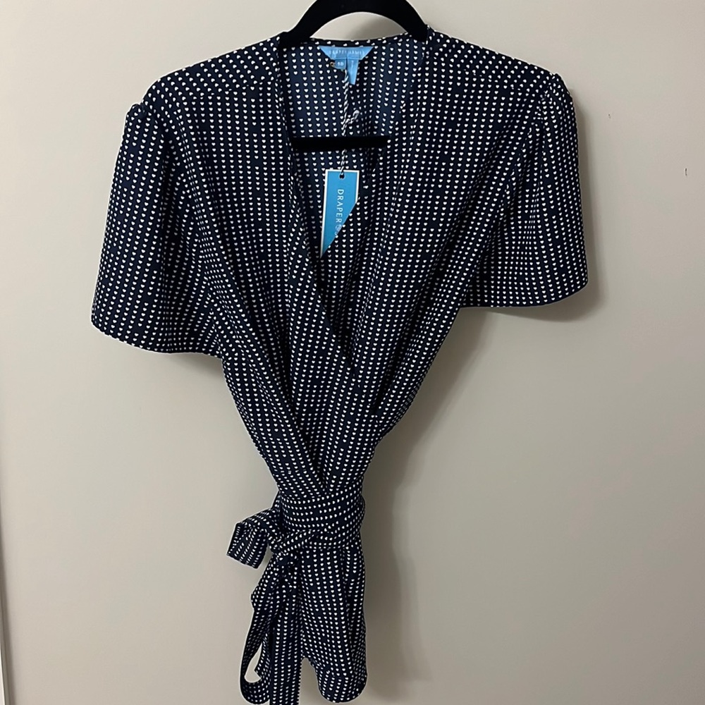 Wrap heart blouse